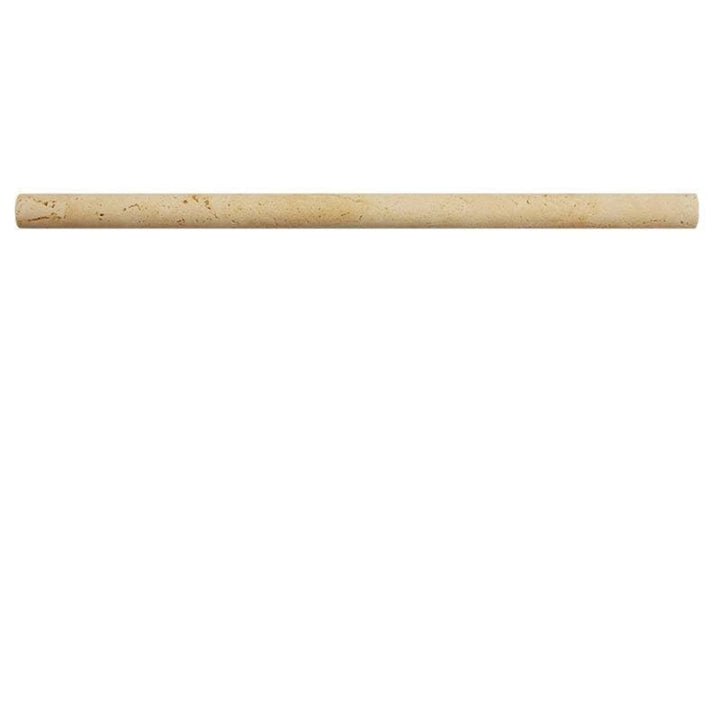 Ivory Travertine 3/4x12 Pencil Liner - TILE AND MOSAIC DEPOT