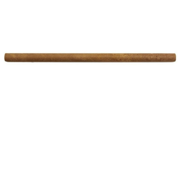Noce Travertine 1/2x12 Honed Pencil Liner - TILE & MOSAIC DEPOT