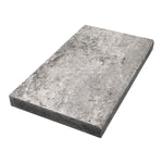 Silver Travertine 16x24 5cm Tumbled Eased Edge Pool Coping - TILE & MOSAIC DEPOT