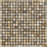 5/8 x 5/8 Tumbled Philadelphia Travertine Mosaic Tile.