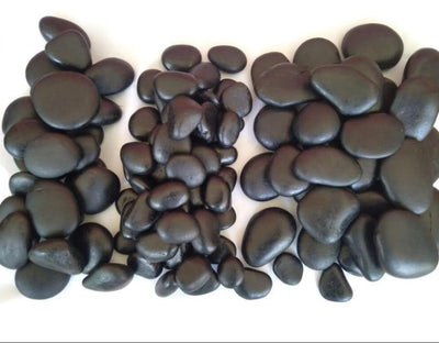 Black Polished Pebbles - TILE & MOSAIC DEPOT