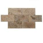 Scabos Travertine 6x12 3cm Tumbled Paver - TILE AND MOSAIC DEPOT