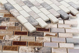 Princess Brick 10.75 x 11.75 Glass Mosaic Tile.
