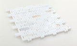 Aztec Calacatta 10.25 x 11.25 Mosaic Tile.