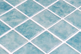 Porto Light Blue 12.25 x 12.25 Recycled Glass Mosaic Tile.