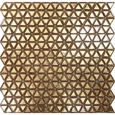GOLD TRIANGLE Glass Mosaic Tile - TILE & MOSAIC DEPOT