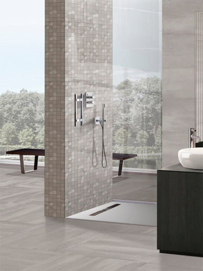 Atlantis White Ceramic Mosaic Tile - TILE & MOSAIC DEPOT