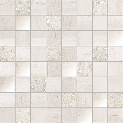 Atlantis White Ceramic Mosaic Tile - TILE & MOSAIC DEPOT