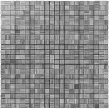 Bardiglio Scuro Marble 1x1 Polished Mosaic Tile - TILE AND MOSAIC DEPOT