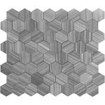 Bardiglio Scuro Marble 3x3 Hexagon Polished Mosaic Tile - TILE AND MOSAIC DEPOT