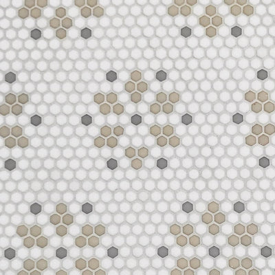 Country Bayeux Geometro Glass Mosaic Collection.