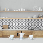 Classic Bourges Geometro Glass Mosaic Collection.