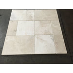 Botticino Beige Marble Brushed and Chiseled Versailles Pattern Tile - TILE & MOSAIC DEPOT
