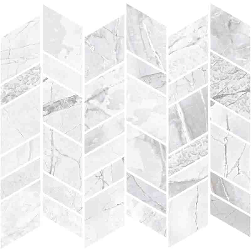 Cosmopolitan White Mosaic Porcelain Mosaic Tile