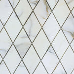 Calacatta Gold Marble Polished 1x2 Diamond Mosaic Tile - TILE & MOSAIC DEPOT