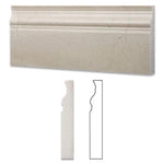 Crema Marfil Marble 4 3/4x12 Polished Baseboard Molding - TILE & MOSAIC DEPOT