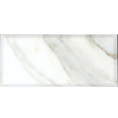 FIELD TILE CALACATTA 3x6 BEVELED AND POLISHED