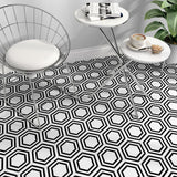 Thassos Nero Marquina Hexagon Special Design Mosaic Tile - TILE & MOSAIC DEPOT