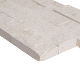 White Pearl Limestone 6x24 Stacked Stone Ledger Panel - TILE & MOSAIC DEPOT