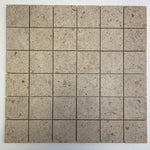 Gascogne Beige Limestone 2x2 Honed Mosaic Tile.