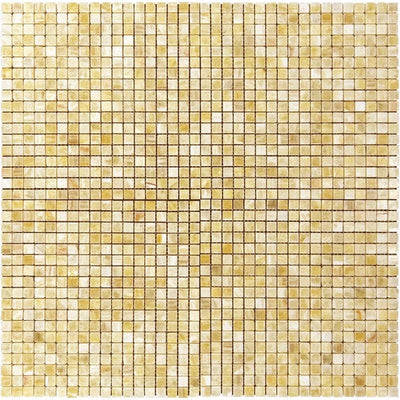 Honey Onyx 5/8x5/8 Polished Mosaic Tile - TILE AND MOSAIC DEPOT