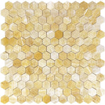 Honey Onyx 2x2 Hexagon Polished Mosaic Tile - TILE AND MOSAIC DEPOT