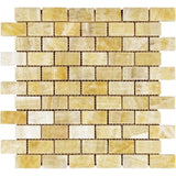 Honey Onyx 1x2 Polished Mosaic Tile - TILE AND MOSAIC DEPOT