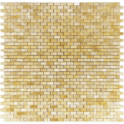 Honey Onyx 5/8x1 1/4 Polished Mosaic Tile - TILE AND MOSAIC DEPOT