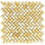 Honey Onyx 5/8 x 1 1/4 Mini Herringbone Polished Mosaic Tile - TILE AND MOSAIC DEPOT