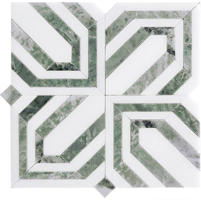 CELBRIDGE Mint Green, Paper Onyx Mix Mosaic Tile - TILE & MOSAIC DEPOT