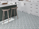 LAHINCH Mint Green, Blue Celeste, Thassos Mosaic Tile - TILE & MOSAIC DEPOT