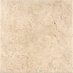 Ivory Travertine 12x12 Unfilled and Honed Tile - TILE AND MOSAIC DEPOT