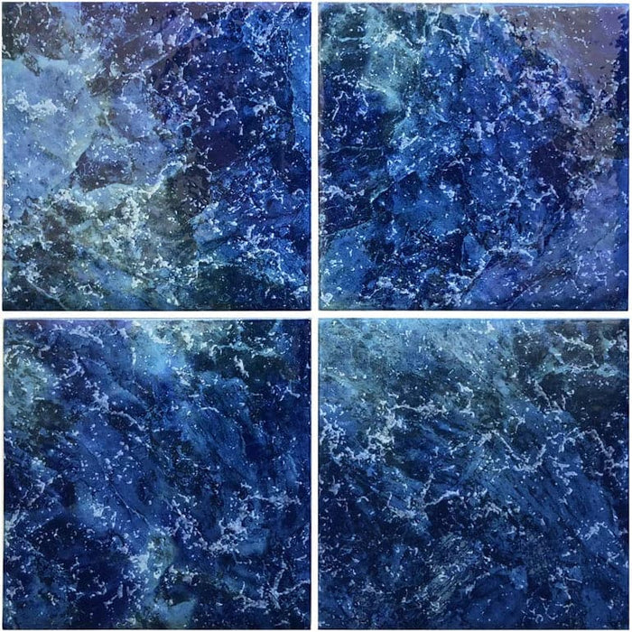 Lyra Hawaiin Blue 6 x 6 Pool Tile Series - TILE & MOSAIC DEPOT