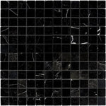 Nero Marquina Marble 2x2 Polished Mosaic Tile - TILE AND MOSAIC DEPOT