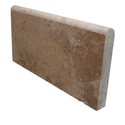 Noce Travertine 12x24 5cm Unfilled and Honed Pool Coping - TILE AND MOSAIC DEPOT