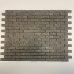 Nova Blue Mini Brick Limestone 1/2X1 Honed Mosaic Tile.