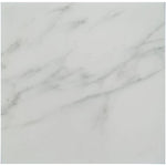 Asian Statuary (Oriental White) Marble 18x18 Honed Tile - TILE & MOSAIC DEPOT