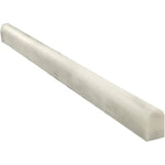 Asian Statuary (Oriental White) Marble 3/4x12 Pencil Liner Polished - TILE AND MOSAIC DEPOT