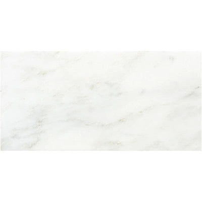 Asian Statuary (Oriental White) Marble 12x24 Polished Tile - TILE & MOSAIC DEPOT