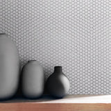 Cloud Solid Geometro Glass Mosaic Collection.