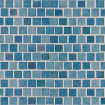 Carribean Reef 1X1 Staggered Glass Mosaic Tile - TILE AND MOSAIC DEPOT