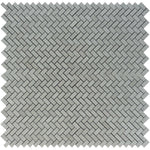 Spanish Grey Marble 1x2 Herringbone Polished Mosaic Tile.