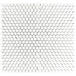 Thassos White Marble 1x1 Hexagon Honed Mosaic Tile - TILE AND MOSAIC DEPOT