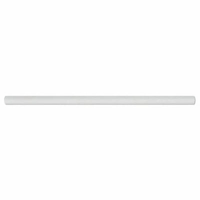 Thassos White Marble 1/2x12 Polished Pencil Liner - TILE & MOSAIC DEPOT