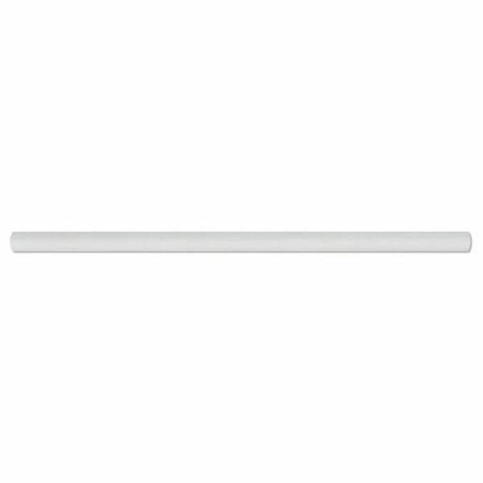 Thassos White Marble 1/2x12 Polished Pencil Liner - TILE & MOSAIC DEPOT