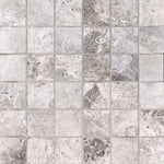Tundra Gray Marble 2x2 Polished Mosaic Tile - TILE AND MOSAIC DEPOT
