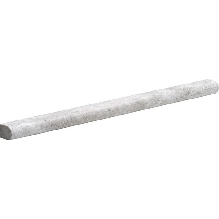 Tundra Gray Marble 3/4x12 Honed Pencil Liner - TILE AND MOSAIC DEPOT