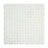 Thassos White Marble 3D Pillow Polished Mosaic Tile - TILE AND MOSAIC DEPOT