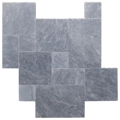 Blue Marble Paver 3cm Versailles Pattern - TILE AND MOSAIC DEPOT