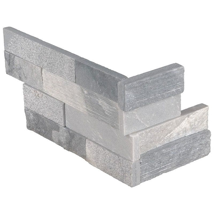 Alaska Gray Multi Finish 6x24 3D Stacked Stone Ledger Panel - TILE & MOSAIC DEPOT